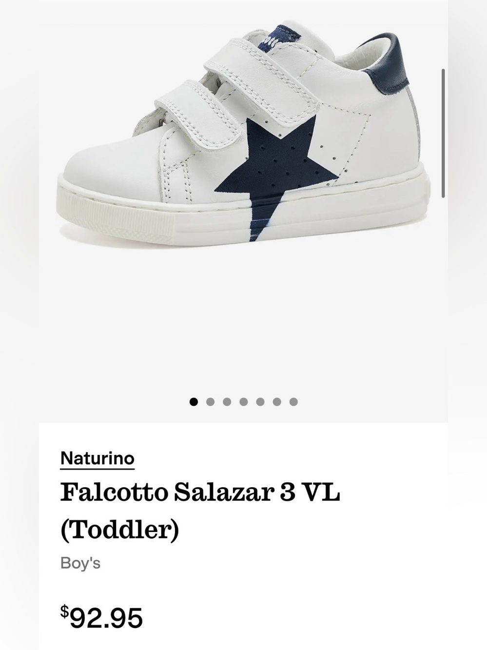 NWT NATURINO Falcotto Salazar 3 VL in White-Navy - Picture 2 of 14